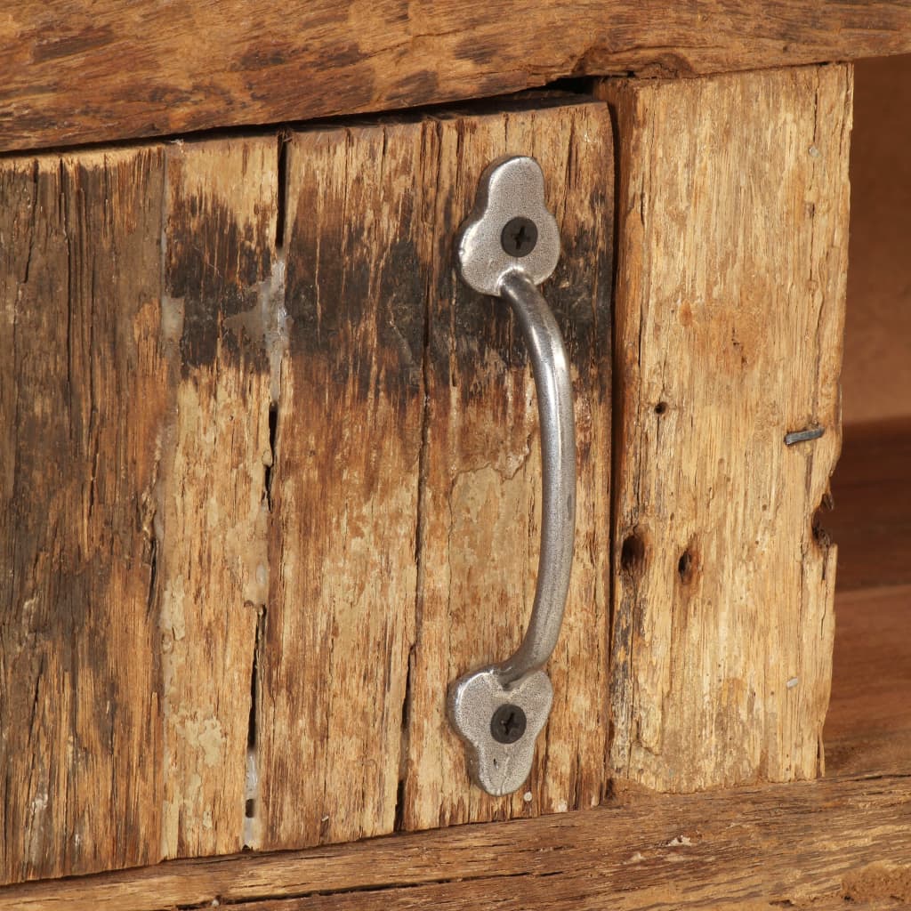 Meuble TV en Bois de Récupération et Métal - 140 cm-Mon Meuble TV-7