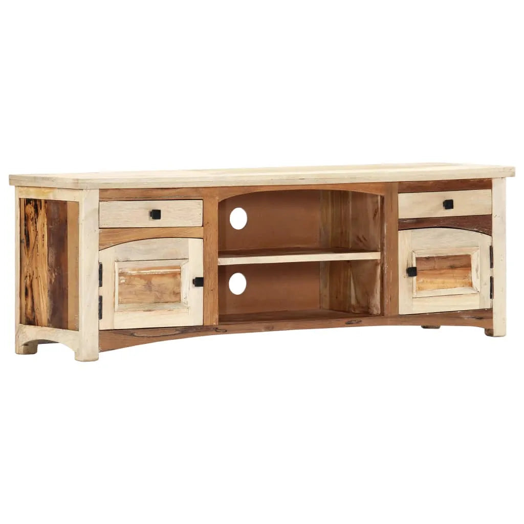 Meuble TV en Bois de Récupération Massif - 120 cm-Mon Meuble TV-1