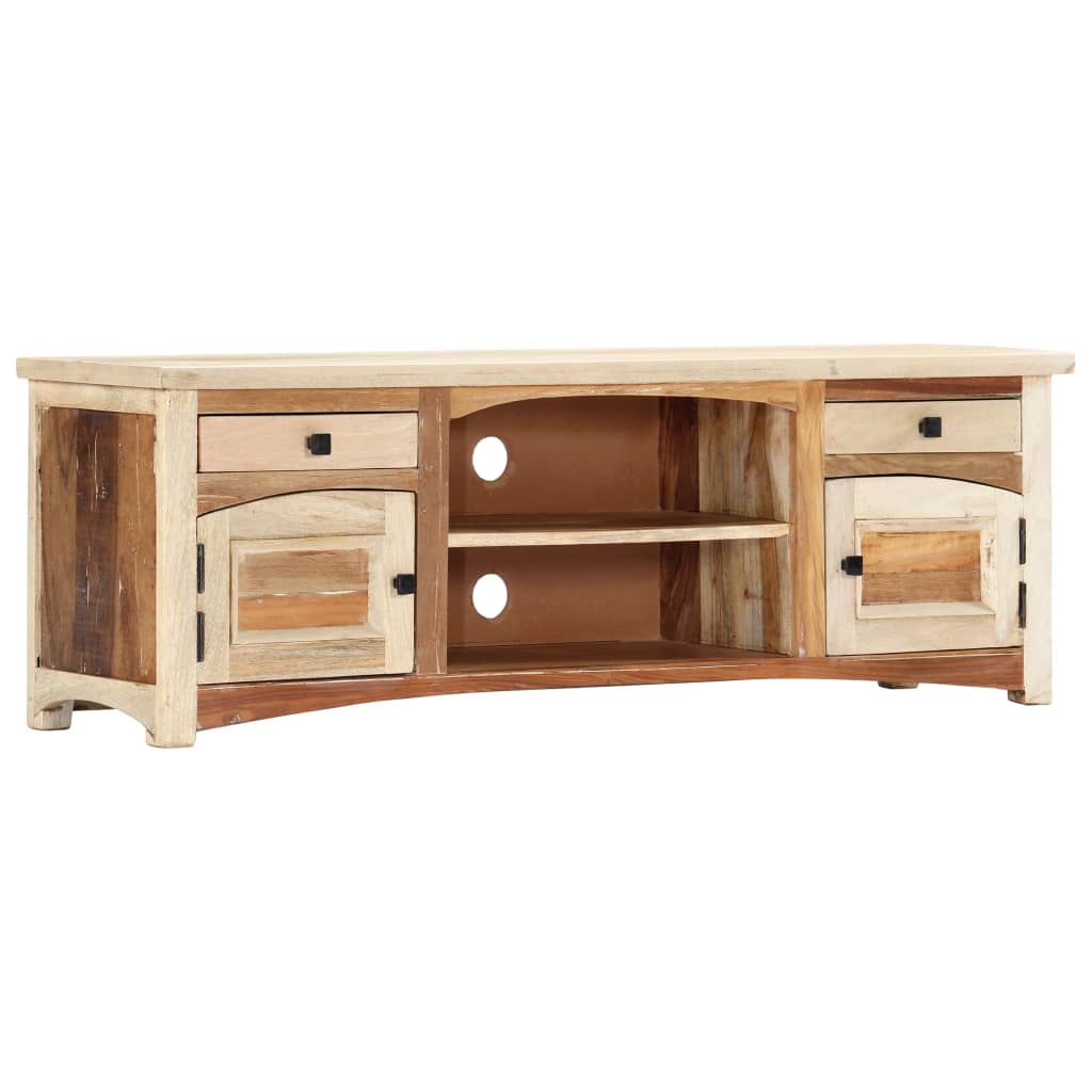 Meuble TV en Bois de Récupération Massif - 120 cm-Mon Meuble TV-11