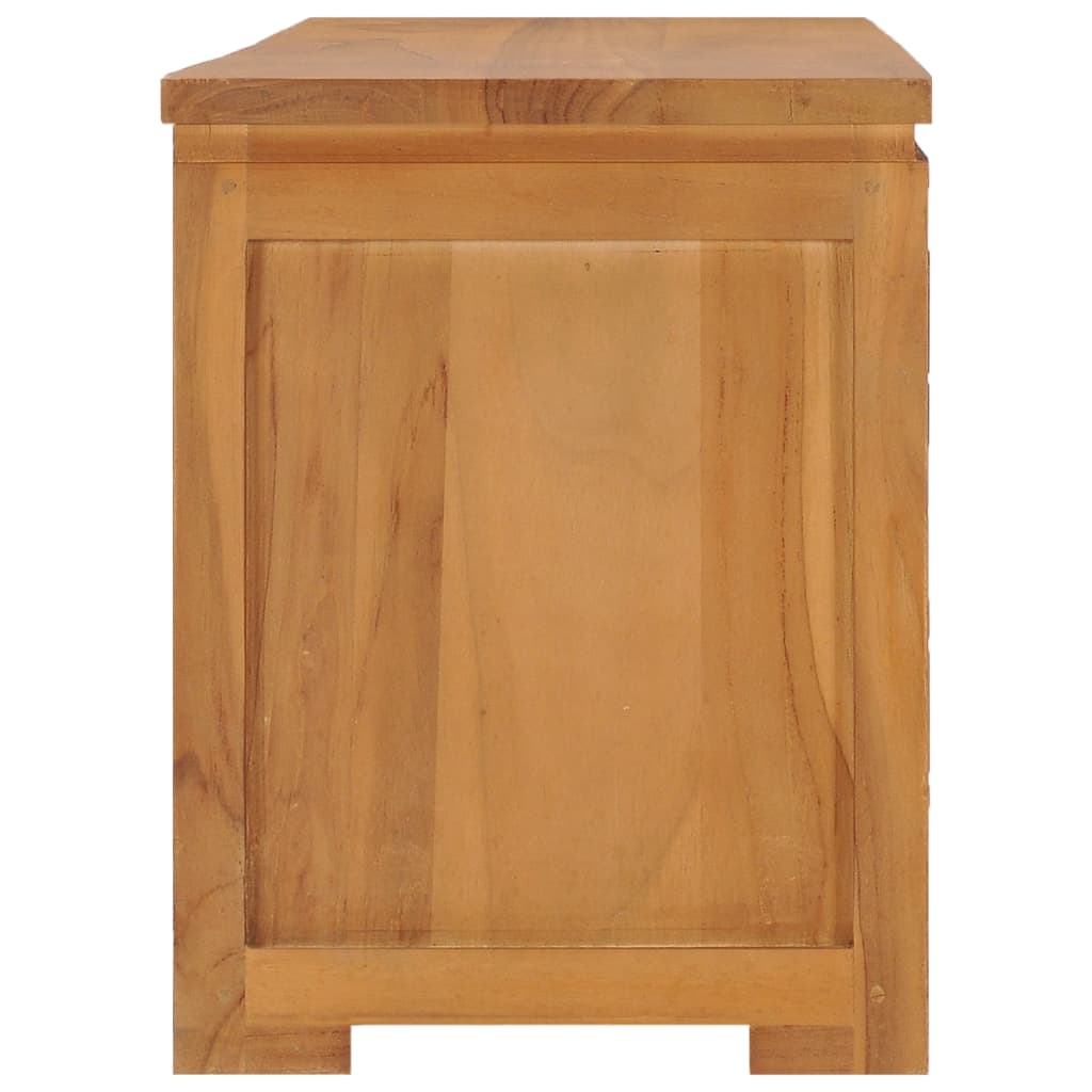 Meuble TV en Bois de Teck - 110 cm-Mon Meuble TV-3