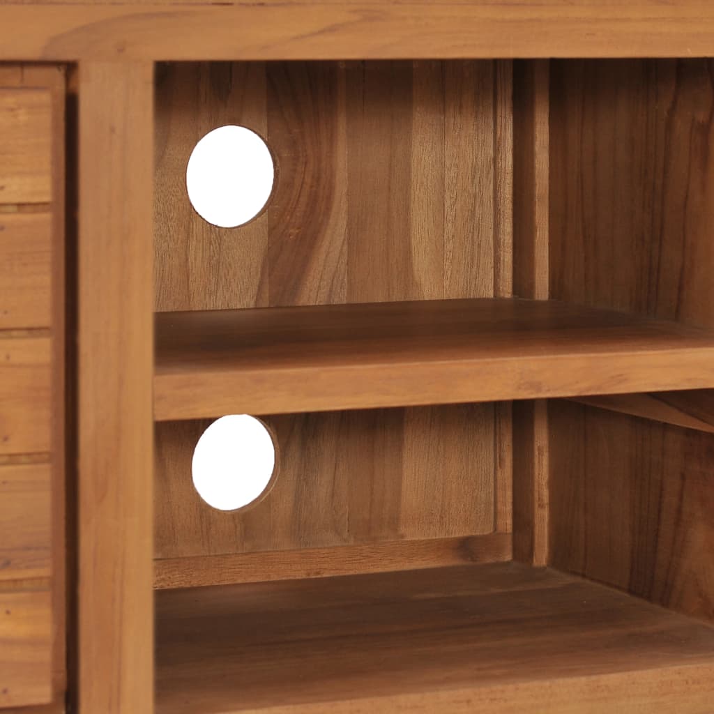 Meuble TV en Bois de Teck - 110 cm-Mon Meuble TV-7