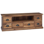 Meuble TV en Bois de Teck Massif - 110 cm-Mon Meuble TV-1