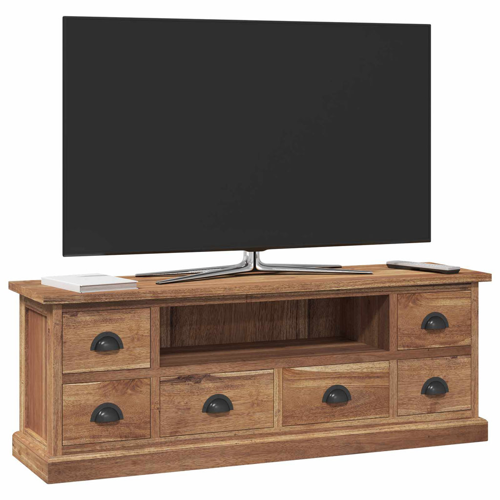 Meuble TV en Bois de Teck Massif - 110 cm-Mon Meuble TV-3