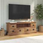 Meuble TV en Bois de Teck Massif - 110 cm-Mon Meuble TV-4