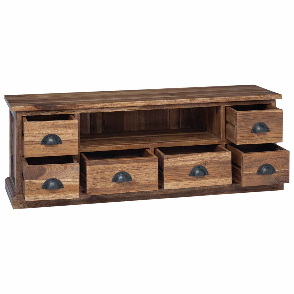 Meuble TV en Bois de Teck Massif - 110 cm-Mon Meuble TV-5