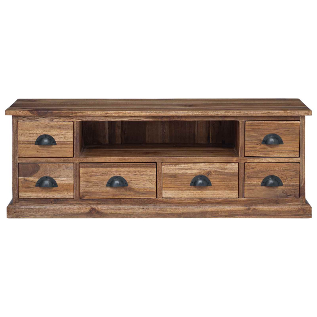 Meuble TV en Bois de Teck Massif - 110 cm-Mon Meuble TV-6