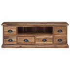 Meuble TV en Bois de Teck Massif - 110 cm-Mon Meuble TV-6