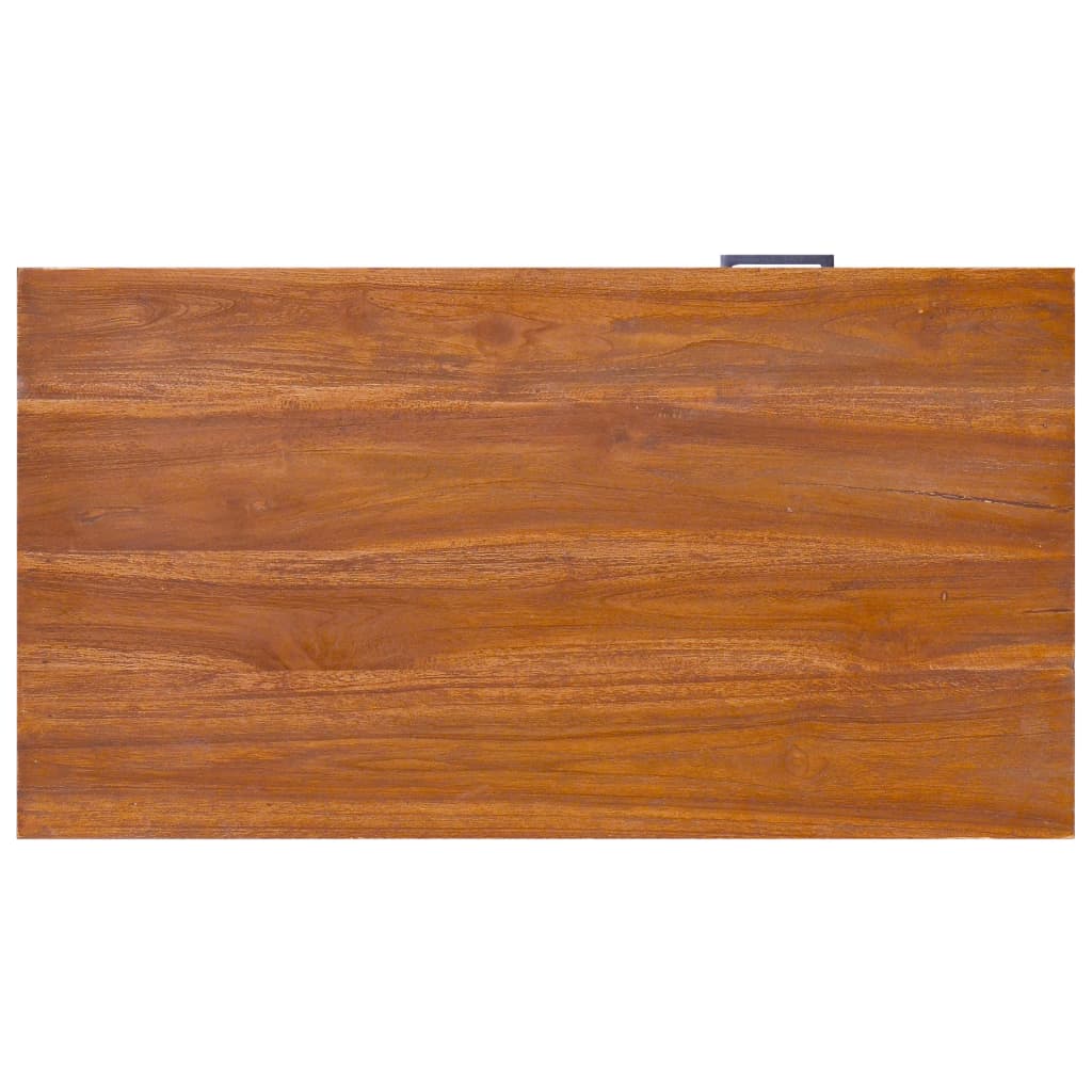 Meuble TV en Bois de Teck Massif - 90 cm-Mon Meuble TV-6