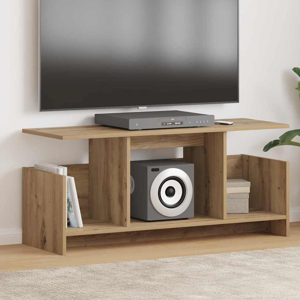 Meuble TV en Bois Design Gris Sonoma - 50 cm-Mon Meuble TV-Chêne artisanal-102 x 35 x 45 cm-1-26