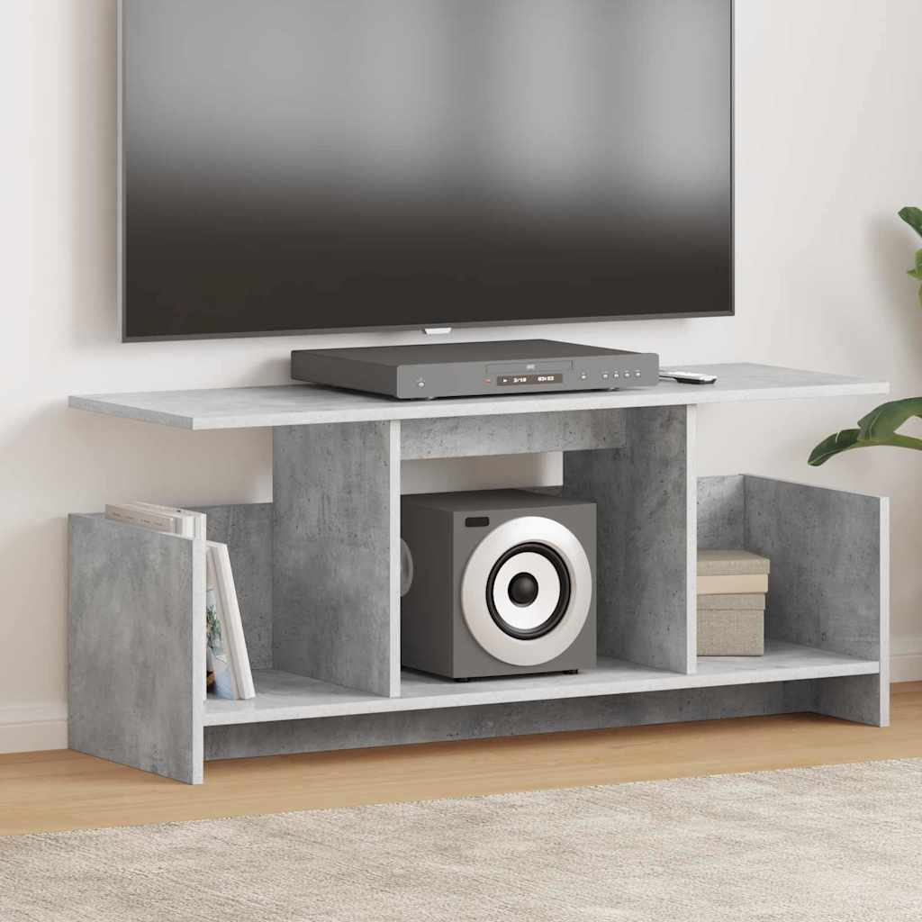 Meuble TV en Bois Design Gris Sonoma - 50 cm-Mon Meuble TV-Gris béton-102 x 35 x 45 cm-1-23