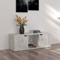 Meuble TV en Bois d'Ingénierie Effet Béton - 88,5 cm-Mon Meuble TV-1