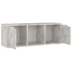 Meuble TV en Bois d'Ingénierie Effet Béton - 88,5 cm-Mon Meuble TV-6
