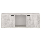 Meuble TV en Bois d'Ingénierie Effet Béton - 88,5 cm-Mon Meuble TV-7