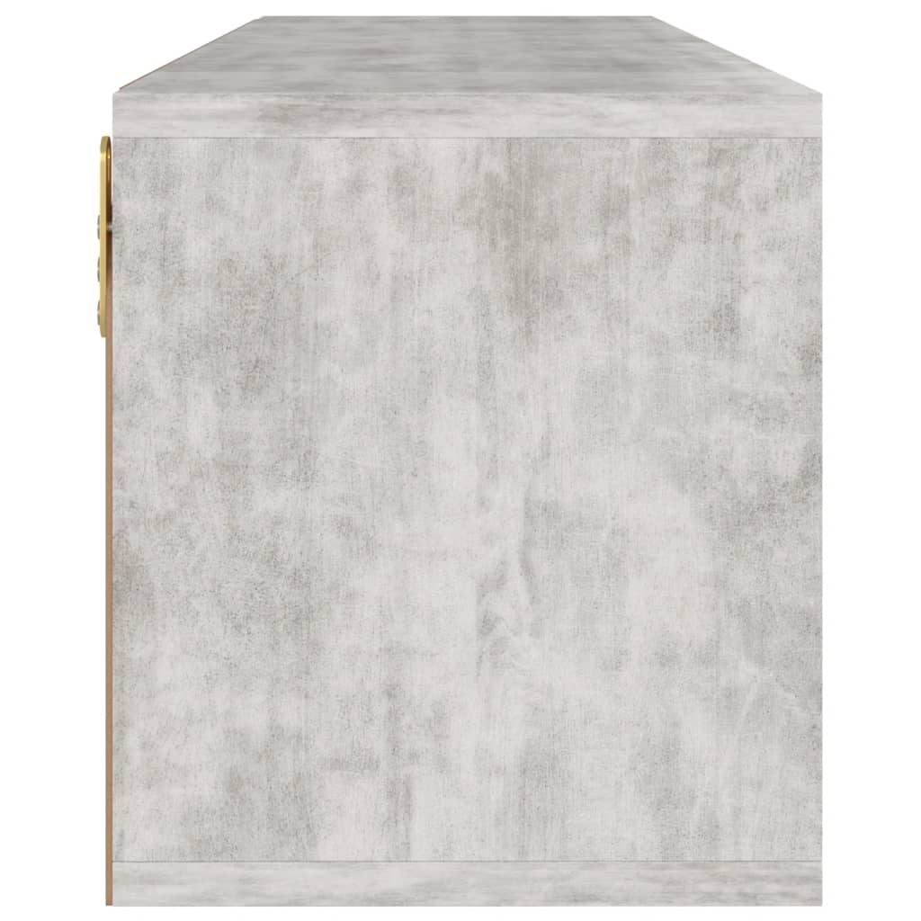 Meuble TV en Bois d'Ingénierie Effet Béton - 88,5 cm-Mon Meuble TV-8