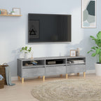 Meuble TV en Bois d'Ingénierie Gris Foncé - 150 cm-Mon Meuble TV-150 cm-1-30 cm-1