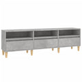 Meuble TV en Bois d'Ingénierie Gris Foncé - 150 cm-Mon Meuble TV-150 cm-1-30 cm-2