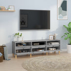 Meuble TV en Bois d'Ingénierie Gris Foncé - 150 cm-Mon Meuble TV-150 cm-1-30 cm-3
