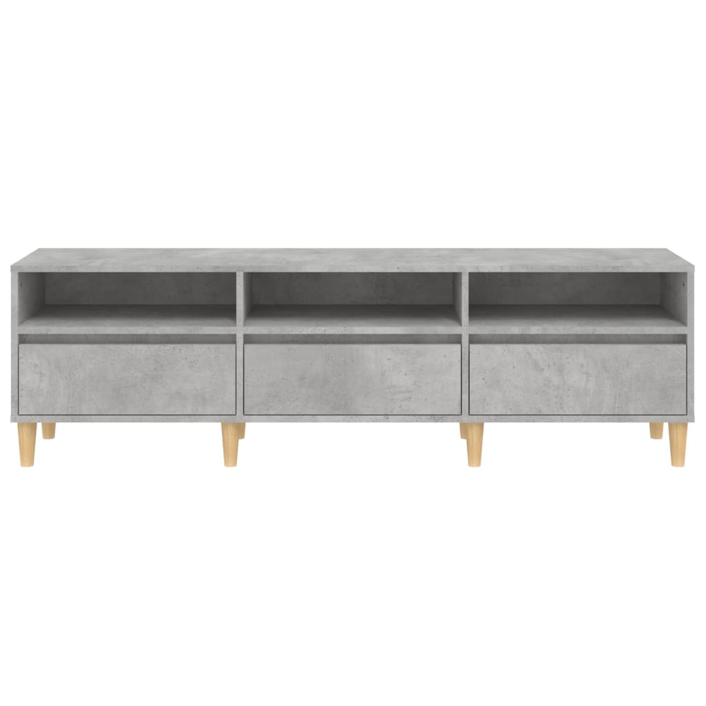 Meuble TV en Bois d'Ingénierie Gris Foncé - 150 cm-Mon Meuble TV-150 cm-1-30 cm-6