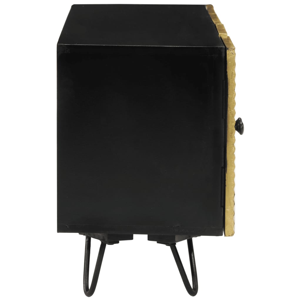 Meuble TV en Bois Doré et Manguier - 110 cm-Mon Meuble TV-5