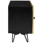 Meuble TV en Bois Doré et Manguier - 110 cm-Mon Meuble TV-5