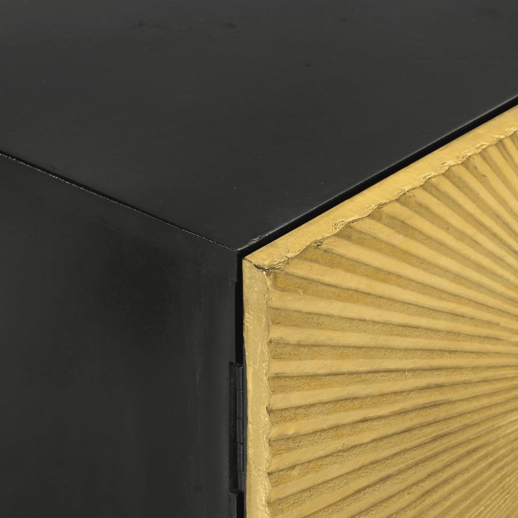 Meuble TV en Bois Doré et Manguier - 110 cm-Mon Meuble TV-6