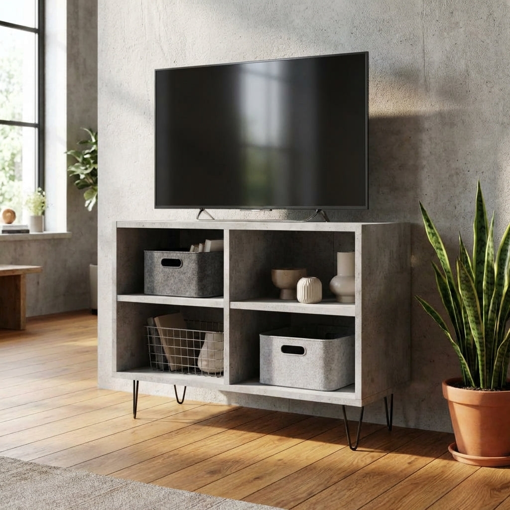 meuble-tv-en-bois-effet-beton-et-pieds-noirs-70-cm-decor