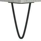 Meuble TV en Bois Effet Béton et Pieds Noirs - 70 cm-Mon Meuble TV-Gris béton-1-7