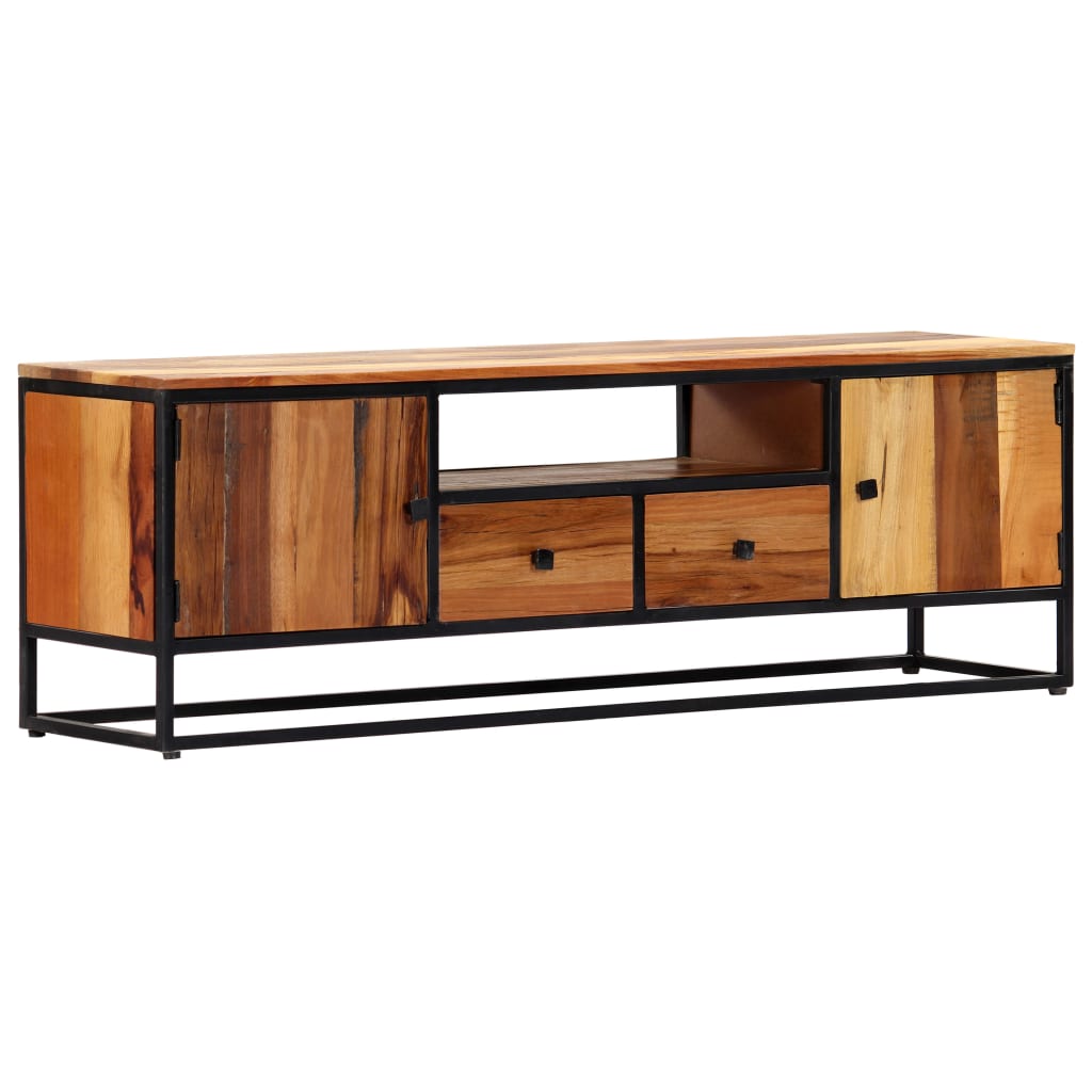 Meuble TV en Bois et Acier - 120 cm-Mon Meuble TV-12