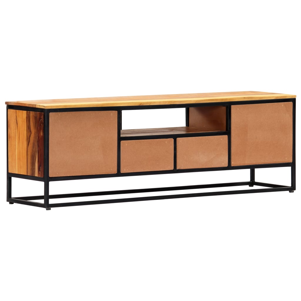 Meuble TV en Bois et Acier - 120 cm-Mon Meuble TV-2