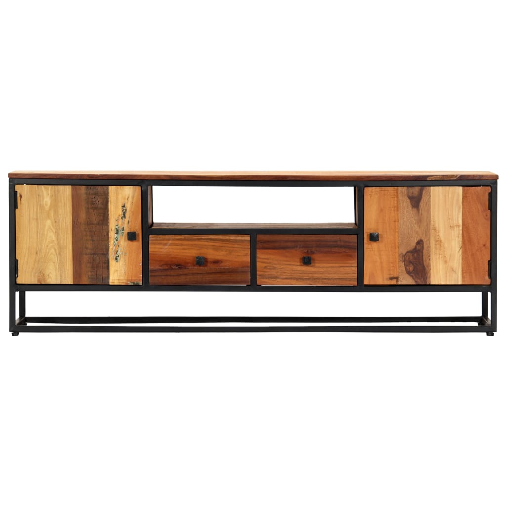 Meuble TV en Bois et Acier - 120 cm-Mon Meuble TV-3