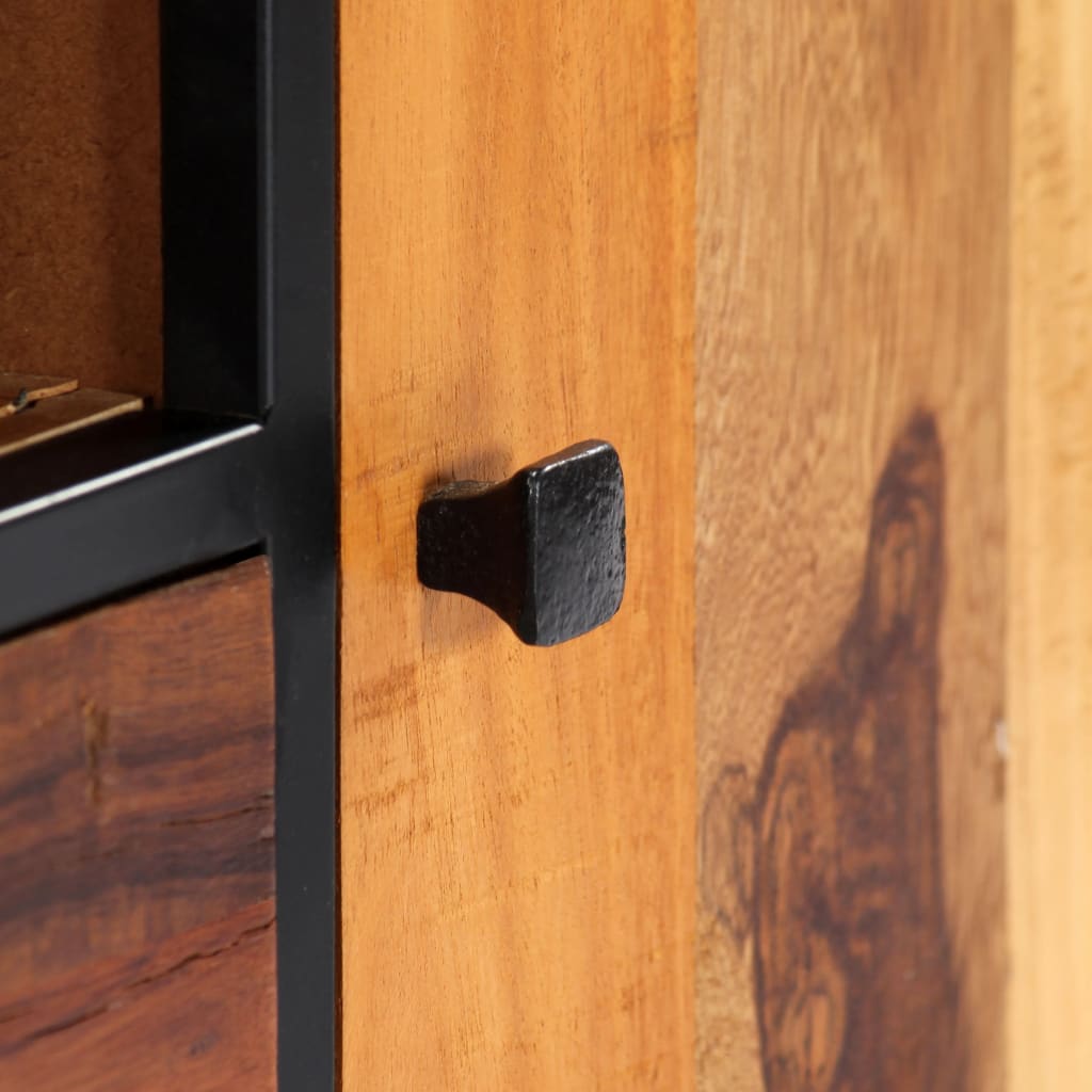 Meuble TV en Bois et Acier - 120 cm-Mon Meuble TV-8
