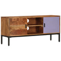 Meuble TV en Bois et Fer Forgé - 110 cm-Mon Meuble TV-1