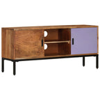 Meuble TV en Bois et Fer Forgé - 110 cm-Mon Meuble TV-11