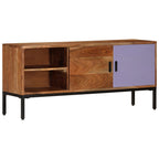 Meuble TV en Bois et Fer Forgé - 110 cm-Mon Meuble TV-2