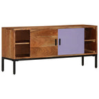 Meuble TV en Bois et Fer Forgé - 110 cm-Mon Meuble TV-3