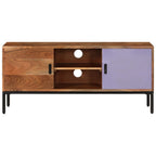 Meuble TV en Bois et Fer Forgé - 110 cm-Mon Meuble TV-4
