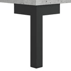 Meuble TV en Bois et Fer Noir Effet Béton - 80 cm-Mon Meuble TV-Chêne fumé-1-10
