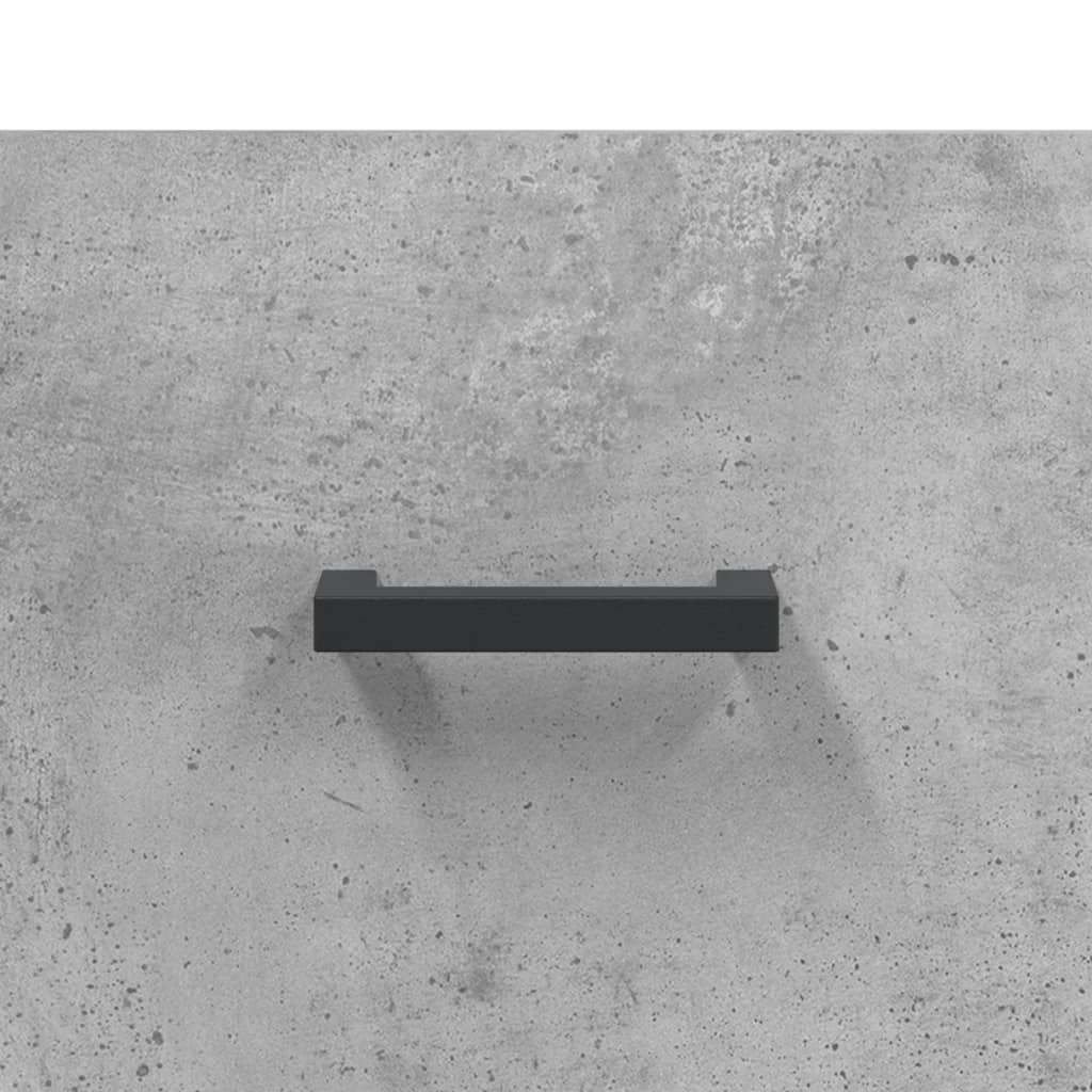 Meuble TV en Bois et Fer Noir Effet Béton - 80 cm-Mon Meuble TV-Chêne fumé-1-9