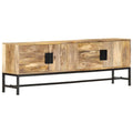 Meuble TV en Bois et Métal Noir - 140 cm-Mon Meuble TV-1