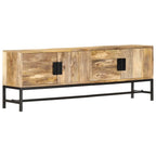 Meuble TV en Bois et Métal Noir - 140 cm-Mon Meuble TV-1