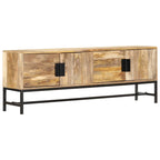 Meuble TV en Bois et Métal Noir - 140 cm-Mon Meuble TV-12