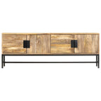 Meuble TV en Bois et Métal Noir - 140 cm-Mon Meuble TV-2