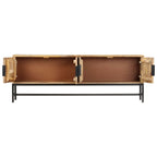 Meuble TV en Bois et Métal Noir - 140 cm-Mon Meuble TV-3
