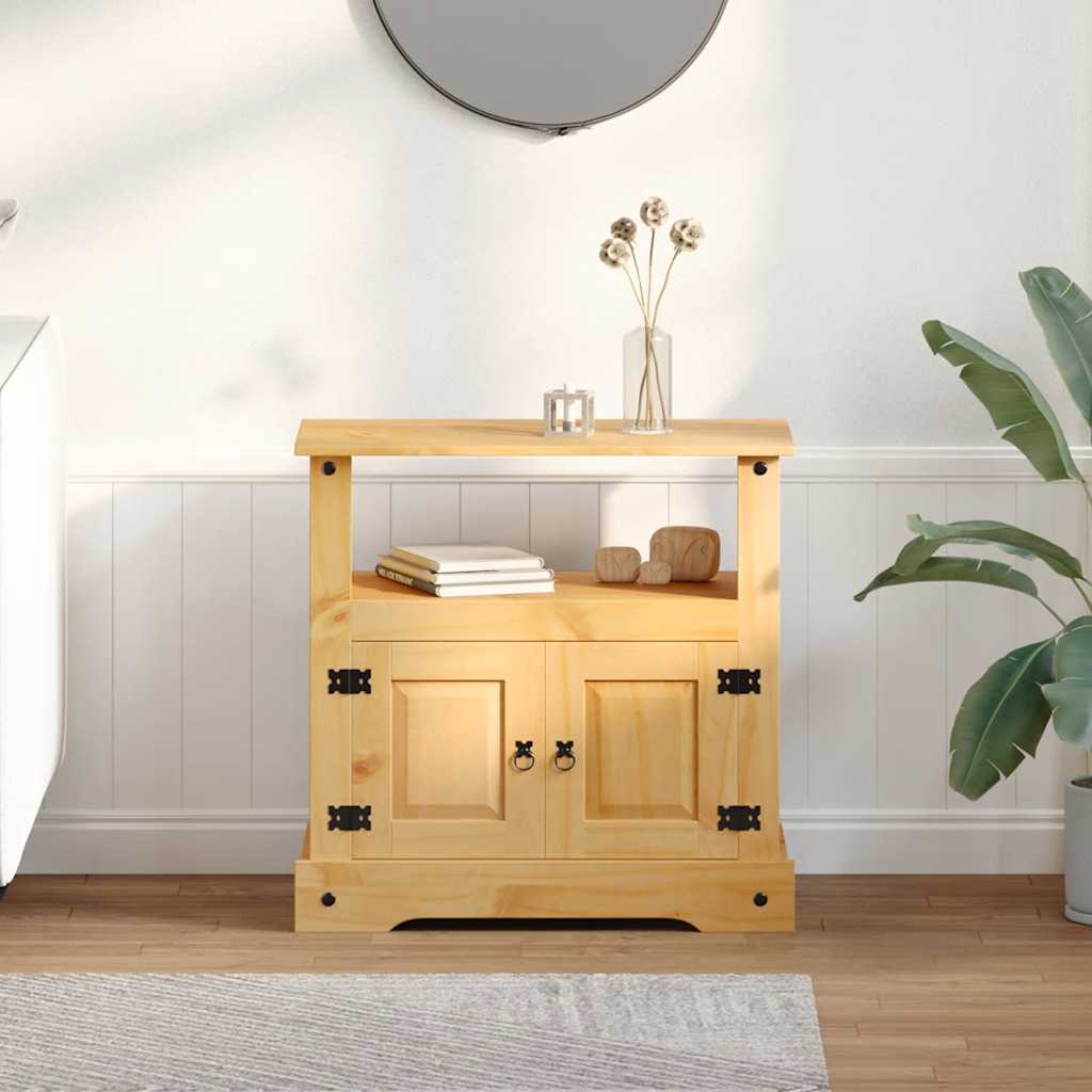 Meuble TV en Bois et Métal Noir - 80 cm-Mon Meuble TV-3
