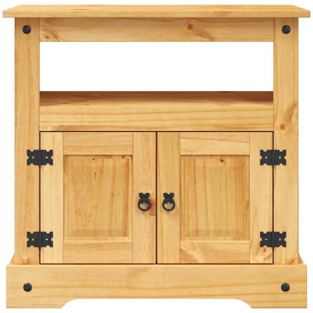 Meuble TV en Bois et Métal Noir - 80 cm-Mon Meuble TV-4