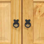 Meuble TV en Bois et Métal Noir - 80 cm-Mon Meuble TV-8