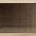 Meuble TV en Bois et Rotin Noir - 80 cm-Mon Meuble TV-Marron-1-6