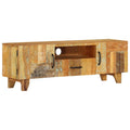 Meuble TV en Bois Fait Maison Sculpté - 120 cm-Mon Meuble TV-1