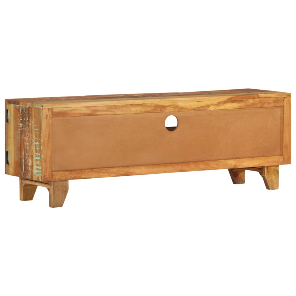 Meuble TV en Bois Fait Maison Sculpté - 120 cm-Mon Meuble TV-3