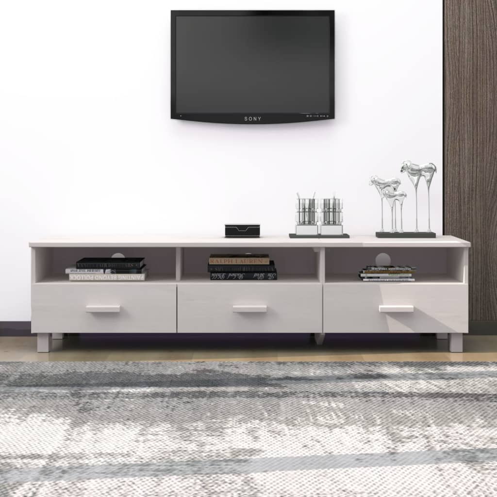 Meuble TV en Bois Gris Anthracite - 158 cm-Mon Meuble TV-Blanc-11